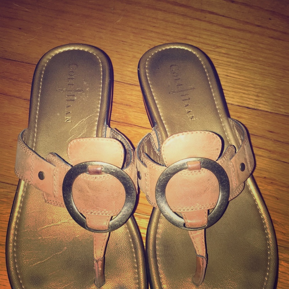 Cole Hann wedge sandals, size 6 1/2 Nike airs.